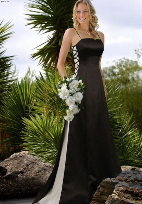 Черный цвет свадебного наряда символизирует верность до гроба