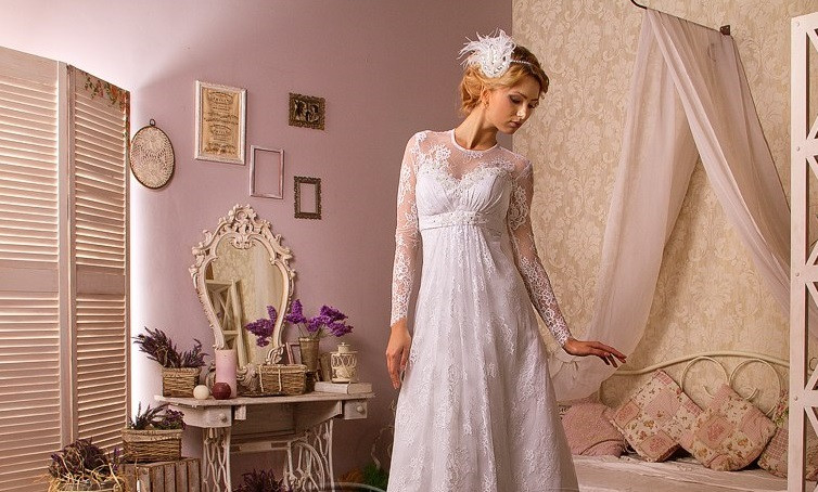 Свадебный наряд в стиле прованс идеален для  тонко чувствующих и романтичных невест